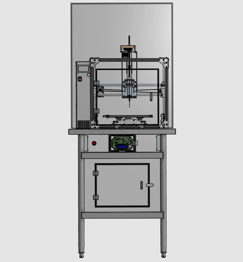 A Render of OpenBioPrint in Onshape.