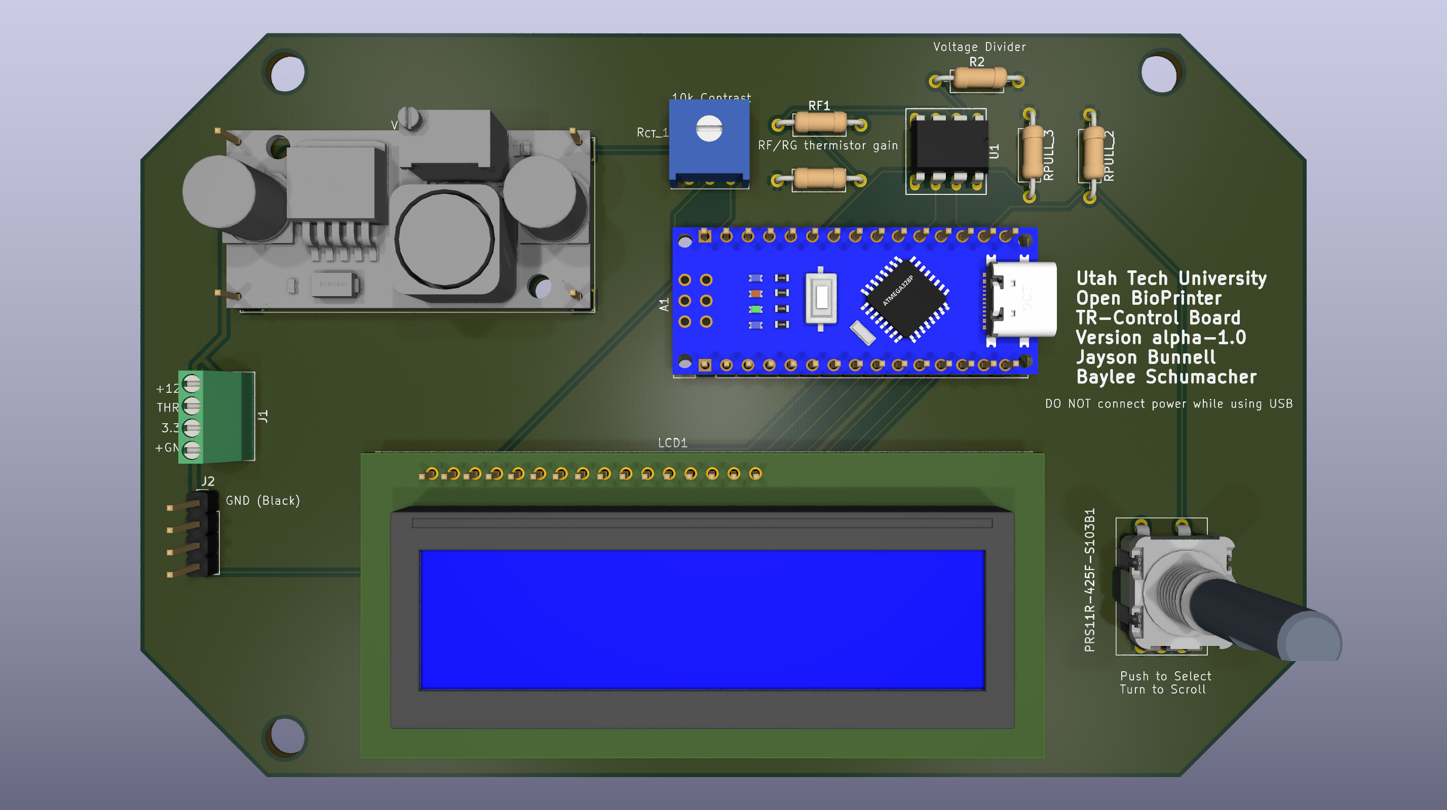 OpenBioPrint's Temperature Regulation Board